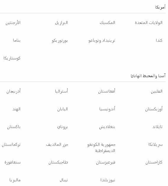 تابع دول شحن متجر مودانيسا
