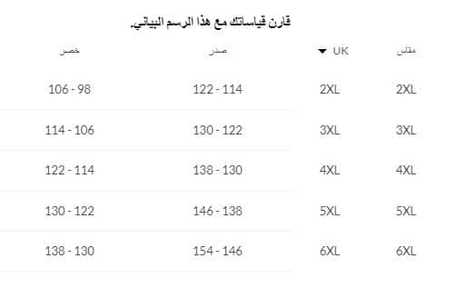 تابع قياسات خاصة رجالية من فوغا كلوسيت