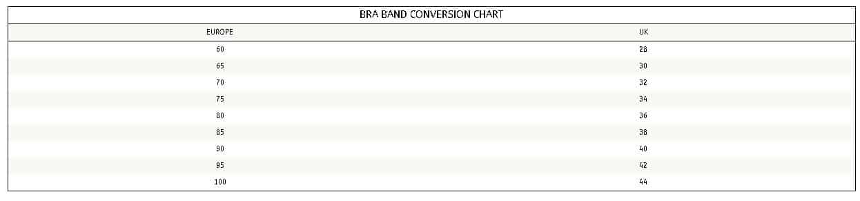 جدول قياسات ستيان نعومي