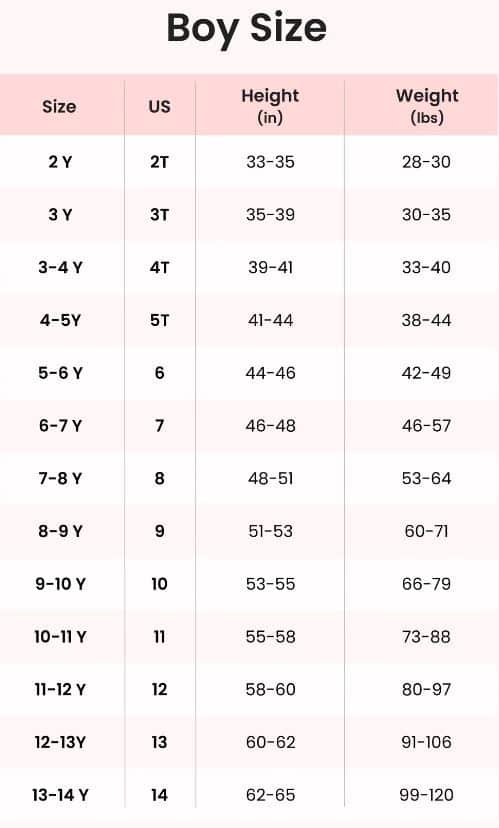 قياسات اطقم الاطفال من بات بات