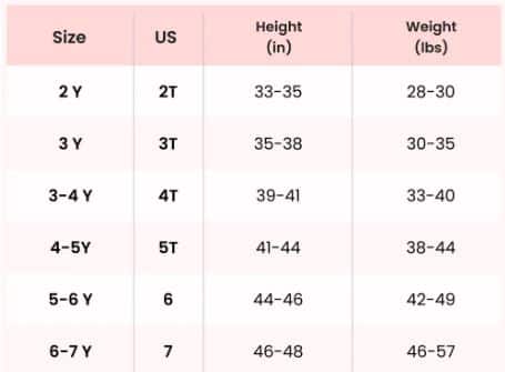 مقاسات الاطفال لسته سنوات من بات بات