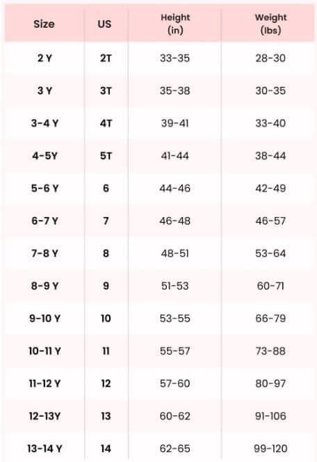 مقاسات الاطفال من بات بات