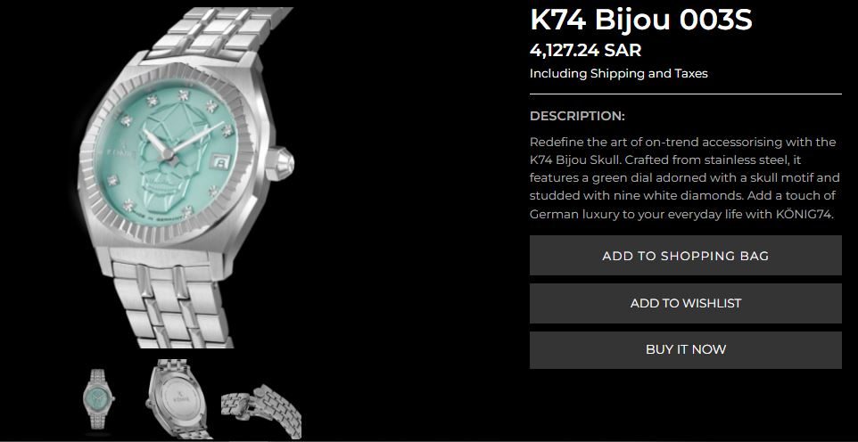 منتج من منتجات Koening watches