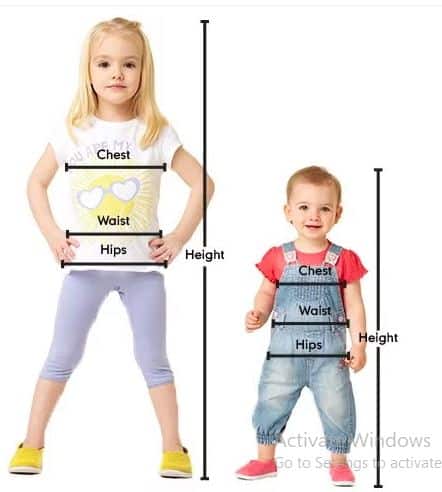 طريقة القياس للملابس من مذركير