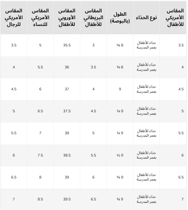 قياسات المراهقين نيو بالانس 2026