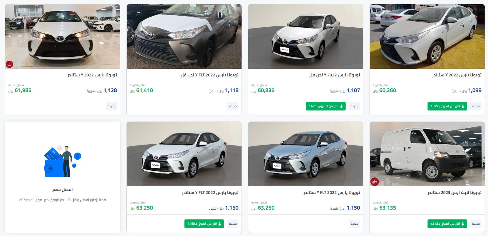 أرخص تنزيلات سيارات تويوتا الجديدة في Saudi Arabia 2022