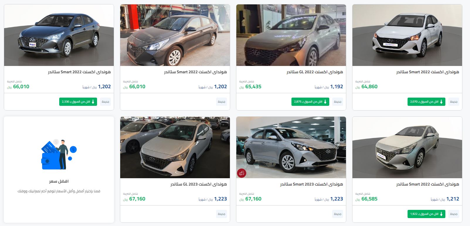 Saudi Arabia's lowest prices 2022 for new Hyundai cars