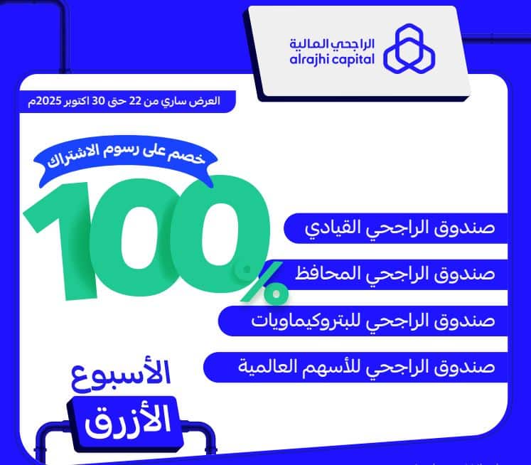 خصومات بنك الراجحي الاسبوع الازرق 2025